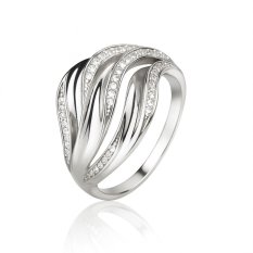 Masivní stříbrný prsten se zirkony SVLR1312XJ6BI64
