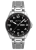 Ocelové pánské hodinky LAVVU BERGEN Black se svítícími čísly LWM0142