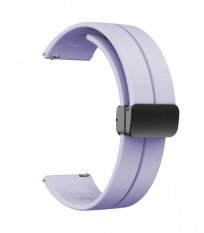 Stylový fialový řemínek na hodinky vyrobený z vysoce kvalitního silikonu CS0SBR45.18.22 - 22 mm