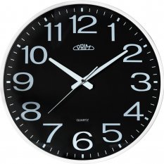 Nástěnné plastové hodiny bílé/černé PRIM Klasik Style E01P.3987.0090