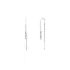 Elegantní stříbrné protahovací náušnice SVLE0705S750003
