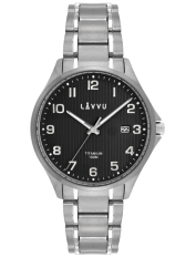 Pánské hodinky LAVVU TITANIUM LILLEHAMMER White LWM0123