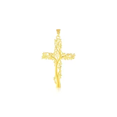 Pozlacený stříbrný přívěsek KŘÍŽEK SVLP1432X75GO00