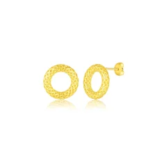 Pozlacené stříbrné náušnice SVLE0940S75GO00