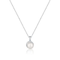 Stříbrný náhrdelník s perlou SVLN0662SH2P145