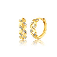 Zlaté náušnice se zirkony ZE0857XJ81-3500
