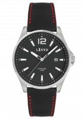 Pánské hodinky se safírovým sklem LAVVU NORDKAPP Black LWM0165