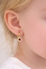 Dětské zlaté náušničky HELN-100RE