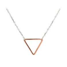 Stříbrný náhrdelník trojúhelník N0000285