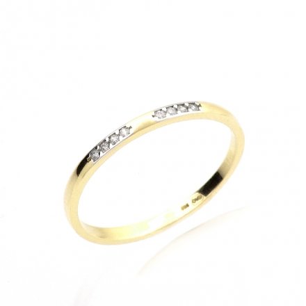Dámský jemný zlatý prsten HELP-110Z1