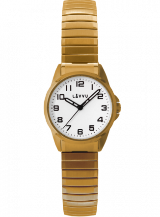 Dámské pružné hodinky LAVVU STOCKHOLM Small Gold LWL5012