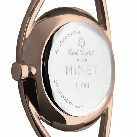 MINET Vínové dámské hodinky ICON PLUM PASSION MWL5074