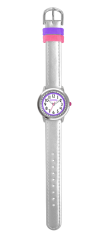 Stříbrné třpytivé dívčí hodinky se kamínky CLOCKODILE SPARKLE CWG5094