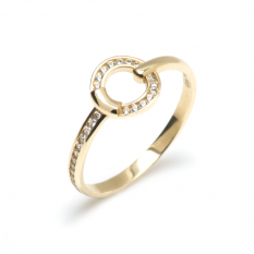 Zlatý prsten se zirkony KO-226890782Z54