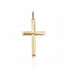 Hladký zlatý křížek PA000838
