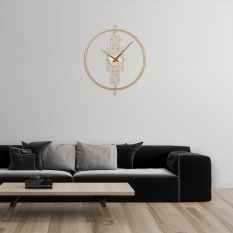 Designové kovové hodiny zlaté MPM Madrid E04.4490.80