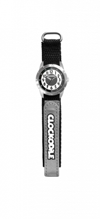 Černé reflexní dětské hodinky na suchý zip CLOCKODILE REFLEX CWX0020