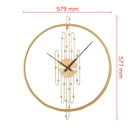 Designové kovové hodiny zlaté MPM Madrid E04.4490.80