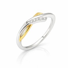 Stříbrný prsten s kameny R0000930