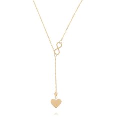 Náhrdelník se srdíčkem ze žlutého zlata NA000207