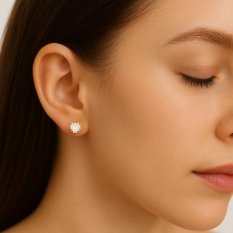 Zlaté náušnice na šroubek SRDÍČKO KO-236812504