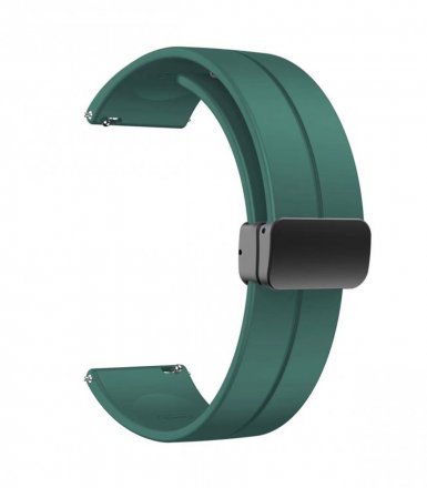Stylový zelený řemínek na hodinky vyrobený z vysoce kvalitního silikonu CS0SBR45.27.20 - 20 mm