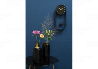 Designové kyvadlové nástěnné Karlsson hodiny 5822BK
