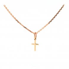 Dětský křížek z růžového zlata PA000541