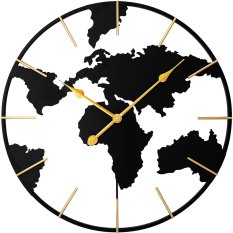 Designové kovové hodiny černé MPM World E04.4484.90