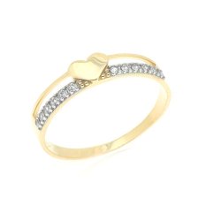 Zlatý prsten se zirkony KO-226812329/55