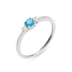 Prsten z bílého zlata KLOP-115B