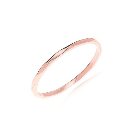 Jemný prsten z růžového zlata RA000603