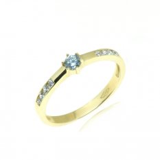 Zlatý prsten se zirkony KO-226812038