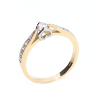 Zlatý prsten ze žlutého zlata KO-226812028Z55