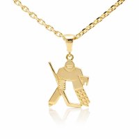 Zlatý přívěsek HOKEJOVÝ BRANKÁŘ PA001474