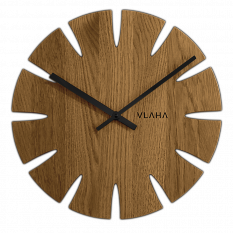 Dubové hodiny VLAHA s černými ručkami VCT1015