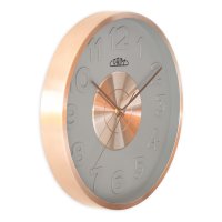 Designové kovové hodiny růžově zlacené PRIM Sensation E04P.4427.82