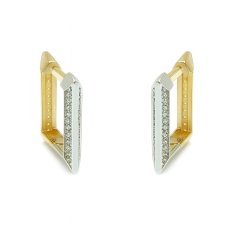 Moderní zlaté náušnice KLON-342