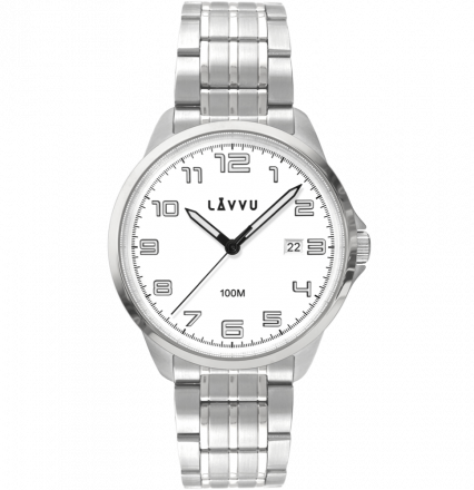 Stylové pánské hodinky LAVVU SORENSEN White LWM0200