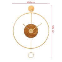 Designové kovové hodiny zlaté MPM Circulo - A E04.4285.80