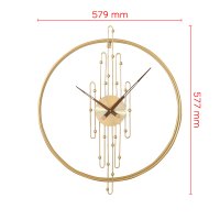 Designové kovové hodiny zlaté MPM Madrid E04.4490.80