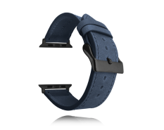 LAVVU modrý kožený řemínek Top Grain pro APPLE WATCH 42-44 mm LSXALB2