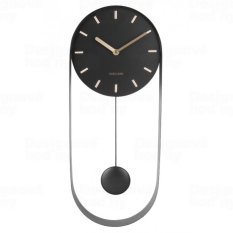 Designové kyvadlové nástěnné Karlsson hodiny 5822BK