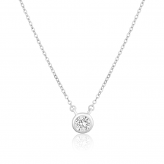 Stříbrný náhrdelník s kamínkem  SVLN0618SH2BI45