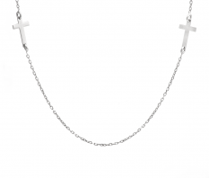 Stříbrný náhrdelník křížky ALVR-160