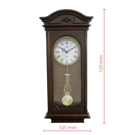Dřevěné kyvadlové nástěnné hodiny E05.3893.54 Dřevěné kyvadlové nástěnné hodiny E05.3893.54