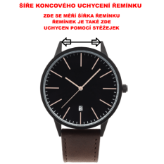 Řemínek na hodinky pro vegany Diloy 415.03.26 - 26 mm