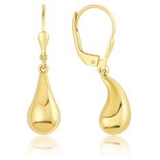 Visací zlaté náušnice KAPKY KO-231899253