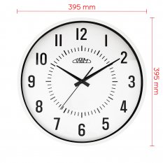 Designové plastové hodiny bílé PRIM Elementary - white E01P.4184.00