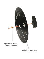 Hodinový stroj s příslušenstvím UTS 24 hodinový chod 16,2 mm UTS162/24H